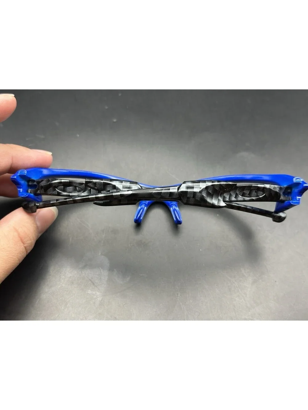Oakley Flak Jacket Team Blue/Carbon Fiber Frame